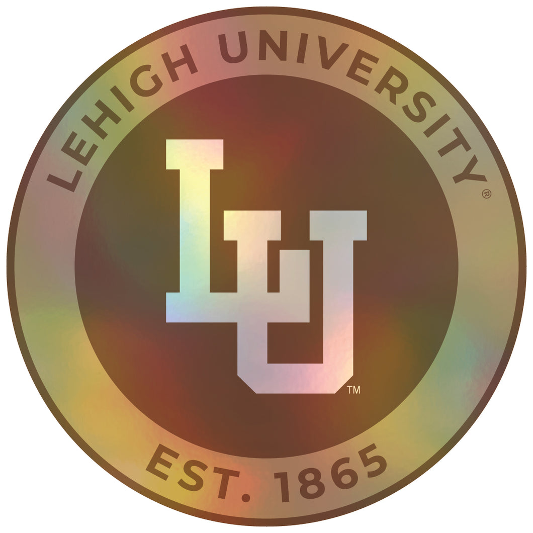 Lehigh University Mountain Hawks 3-Inch Holographic Vinyl Decal Sticker Officially Licensed Collegiate Product Single