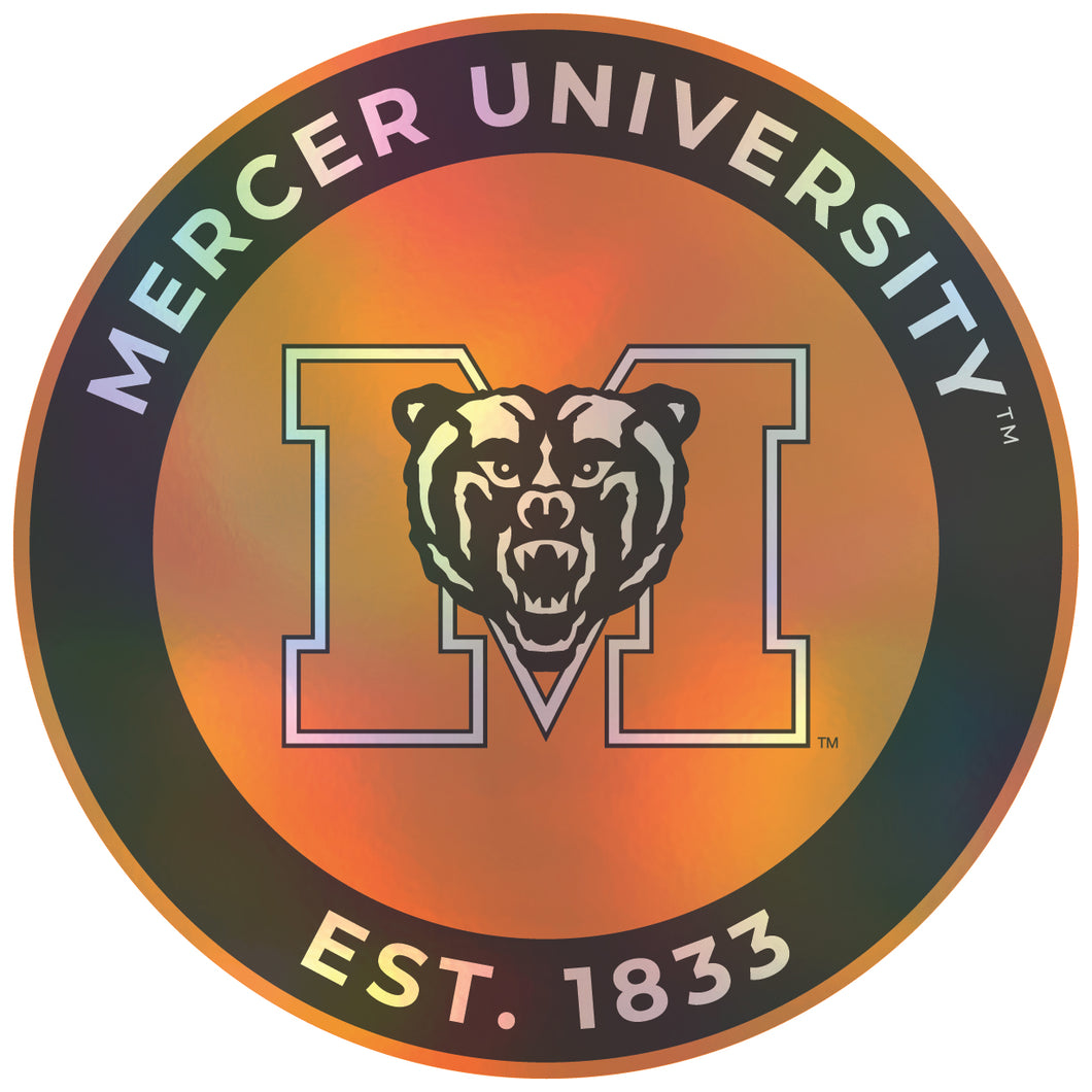 Mercer University 8-Inch Holographic Vinyl Decal Sticker Officially Licensed Collegiate Product Single
