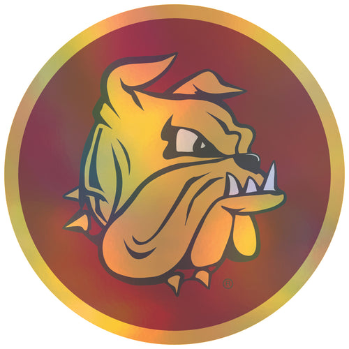 Minnesota Duluth Bulldogs 3-Inch Holographic Vinyl Decal Sticker Officially Licensed Collegiate Product Single