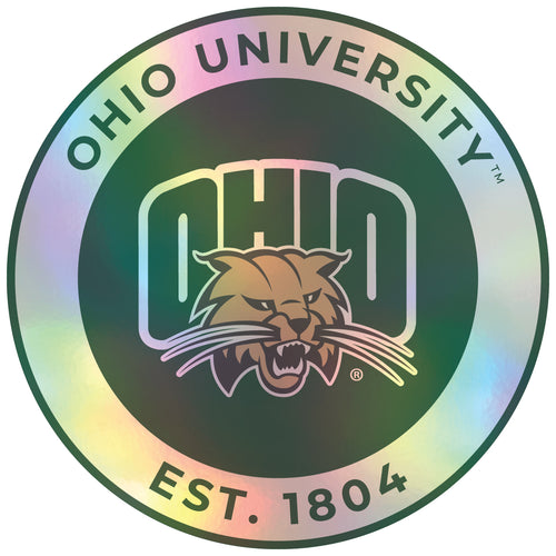 Ohio University 8-Inch Holographic Vinyl Decal Sticker Officially Licensed Collegiate Product Single