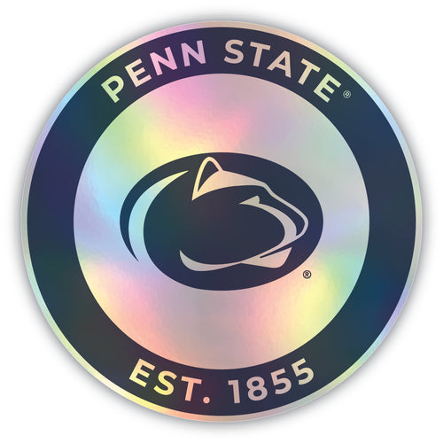 Penn State Nittany Lions 4-Inch Holographic Vinyl Decal Sticker Officially Licensed Collegiate Product Single