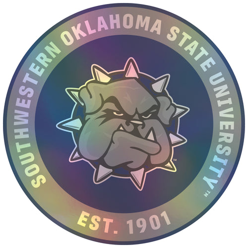 Southwestern Oklahoma State University 3-Inch Holographic Vinyl Decal Sticker Officially Licensed Collegiate Product Single