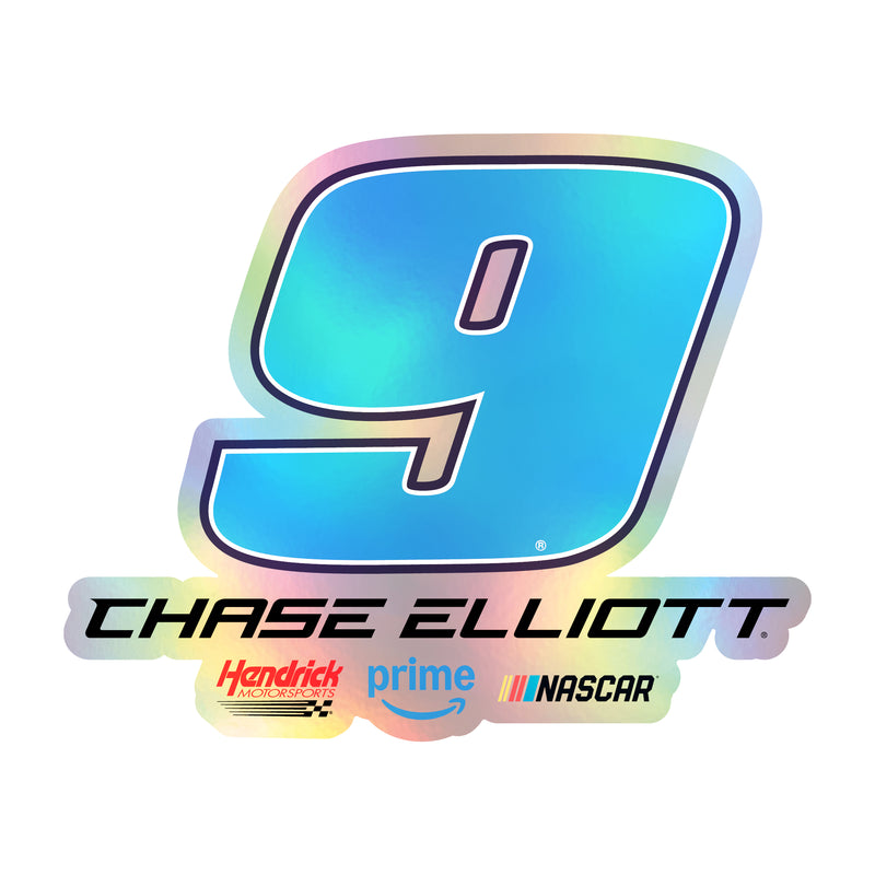 Nascar #9 Chase Elliott Holographic Die Cut Decal Officially Licensed