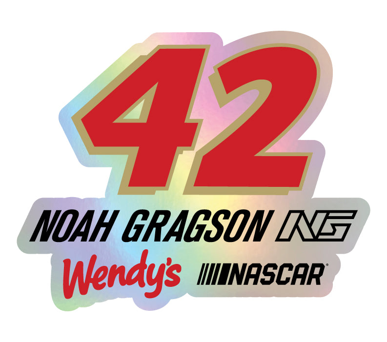 #42 Noah Gragson W Laser Cut Holographic Decal