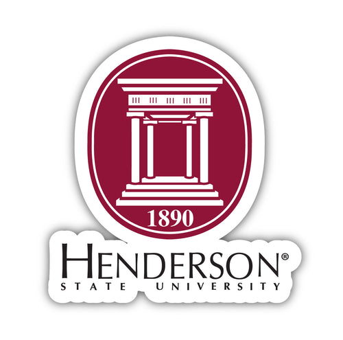 Henderson State Reddies Sports Team Large Mascot Vinyl Decal Sticker Officially Licensed Collegiate Product 2-Inch
