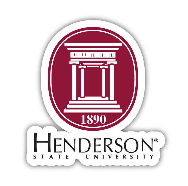 Henderson State Reddies Sports Team Large Mascot Vinyl Decal Sticker Officially Licensed Collegiate Product 2-Inch