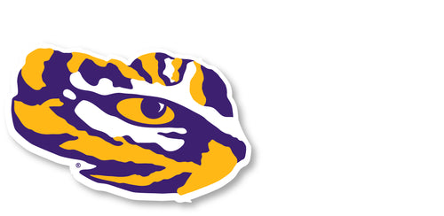 LSU Tigers Sports Team Large Mascot Vinyl Decal Sticker Officially Licensed Collegiate Product 22-Inch