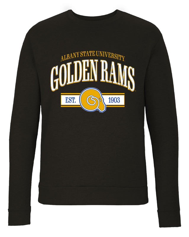 Albany State University Sweatshirt with Mascot Graphics – Officially Licensed Crewneck Pullover Large Front