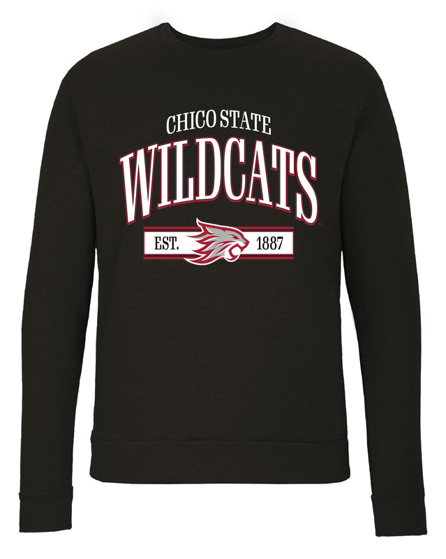 California State University, Chico Sweatshirt with Mascot Graphics – Officially Licensed Crewneck Pullover Large Front