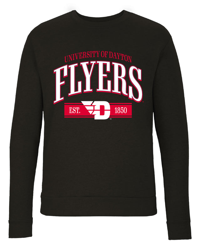 Dayton Flyers Sweatshirt with Mascot Graphics – Officially Licensed Crewneck Pullover Large Front