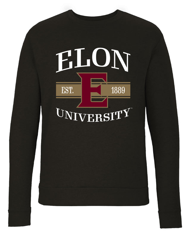 Elon University Sweatshirt with Mascot Graphics – Officially Licensed Crewneck Pullover Large Front