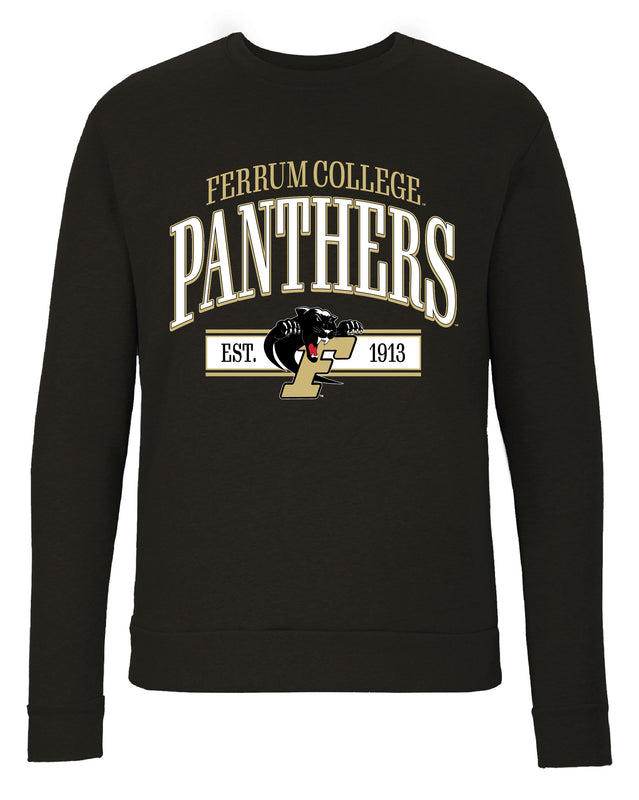 Ferrum College Sweatshirt with Mascot Graphics – Officially Licensed Crewneck Pullover Large Front