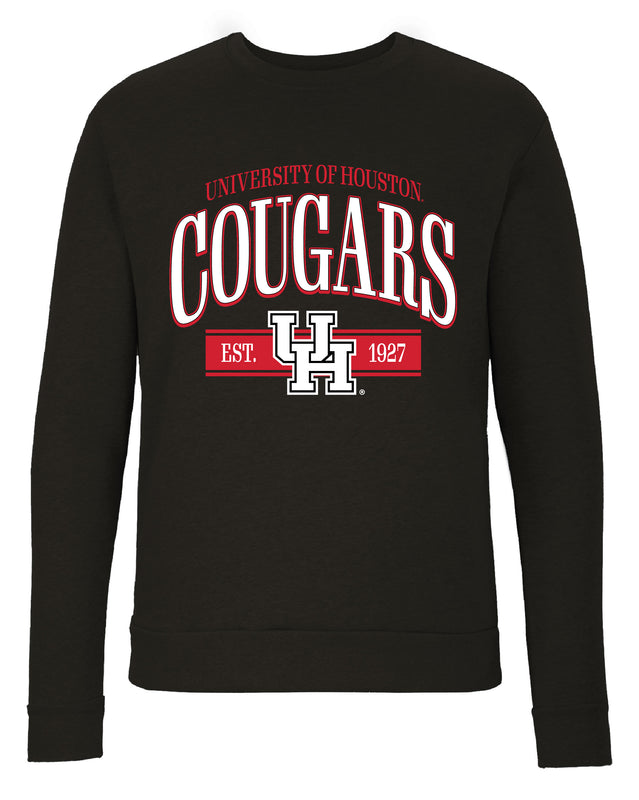 University of Houston Sweatshirt with Mascot Graphics – Officially Licensed Crewneck Pullover Large Front