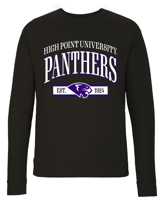 High Point University Sweatshirt with Mascot Graphics – Officially Licensed Crewneck Pullover Large Front