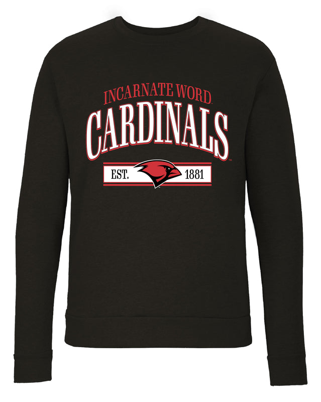 Incarnate Word Cardinals Sweatshirt with Mascot Graphics – Officially Licensed Crewneck Pullover Large Front