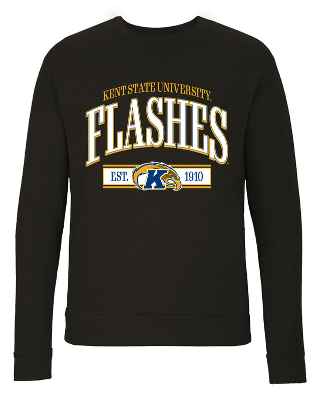 Kent State University Sweatshirt with Mascot Graphics – Officially Licensed Crewneck Pullover Large Front