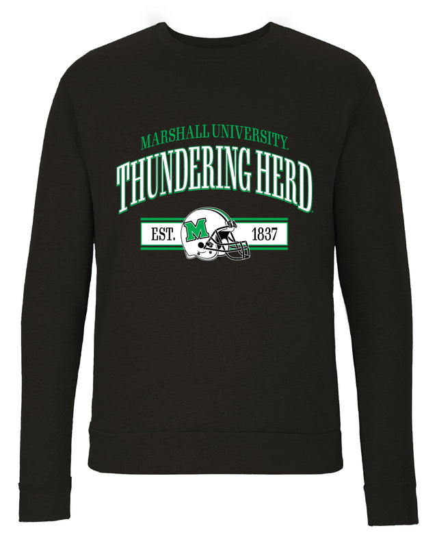 Marshall Thundering Herd Sweatshirt with Mascot Graphics – Officially Licensed Crewneck Pullover Large Front