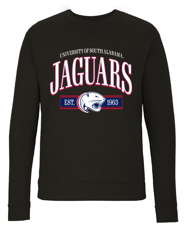 University of South Alabama Sweatshirt with Mascot Graphics – Officially Licensed Crewneck Pullover Large Front