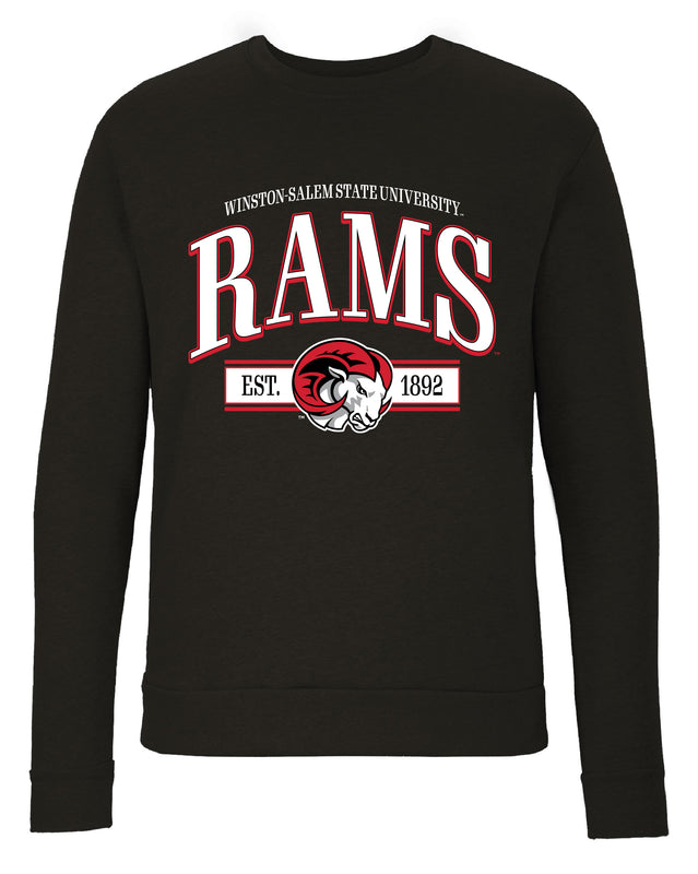 Winston-Salem State Sweatshirt with Mascot Graphics – Officially Licensed Crewneck Pullover Large Front