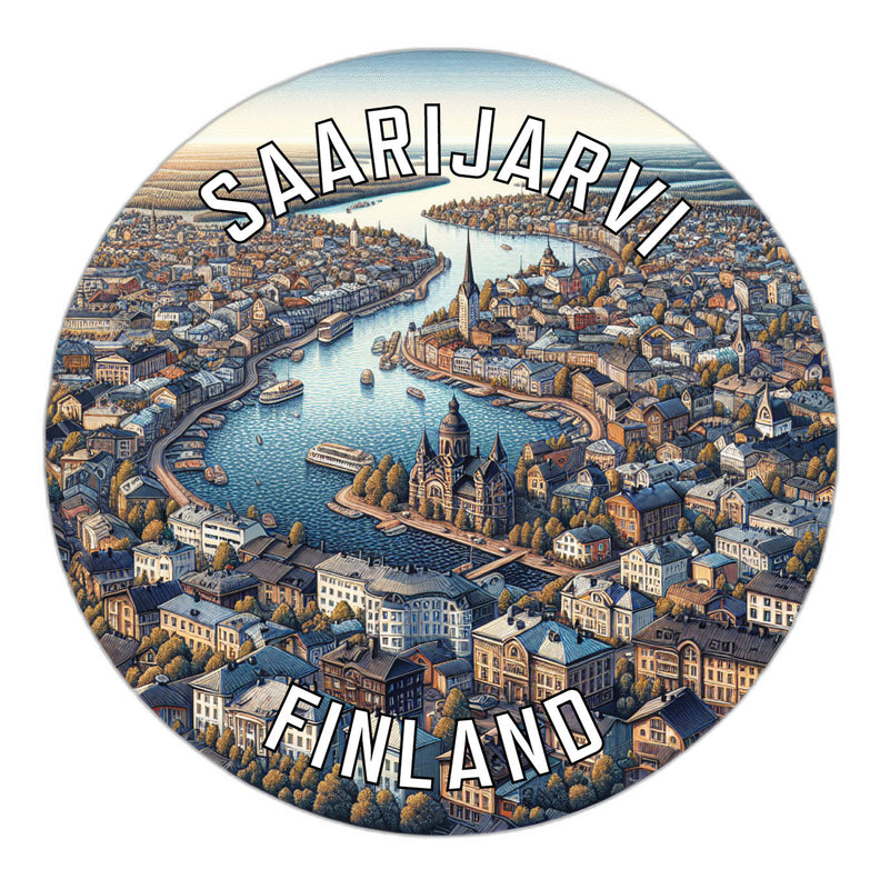 Saarijarvi Finland Souvenir Die Cut Flat Magnet 2-Inch