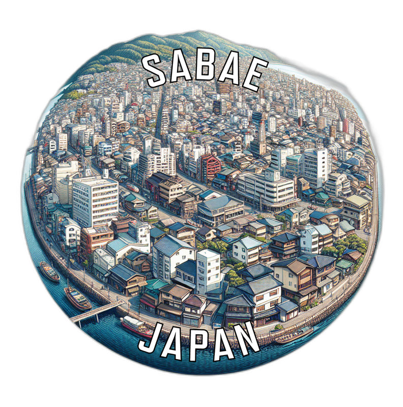 Sabae Japan Souvenir Die Cut Flat Magnet 2-Inch