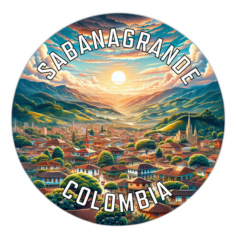 Sabanagrande Colombia Souvenir Vinyl Decal Sticker 2-Inch