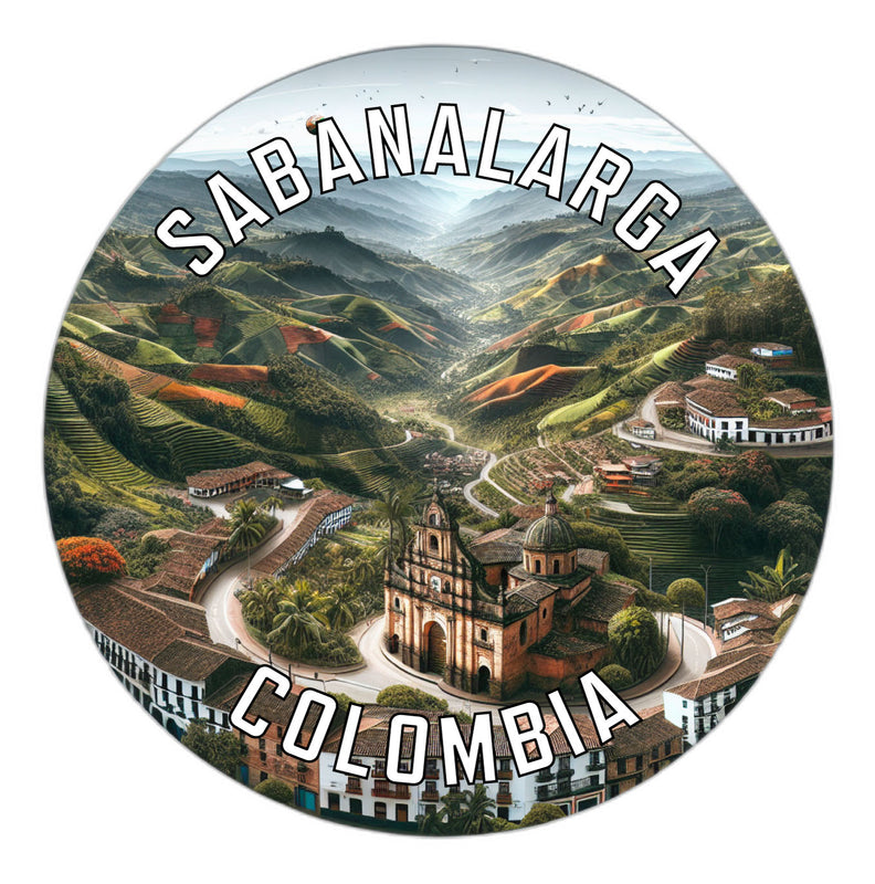 Sabanalarga Colombia Souvenir Die Cut Flat Magnet 3-Inch
