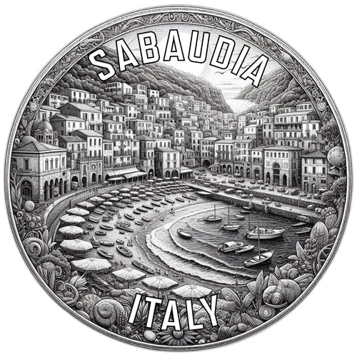 Sabaudia Italy Souvenir Die Cut Flat Magnet 2-Inch