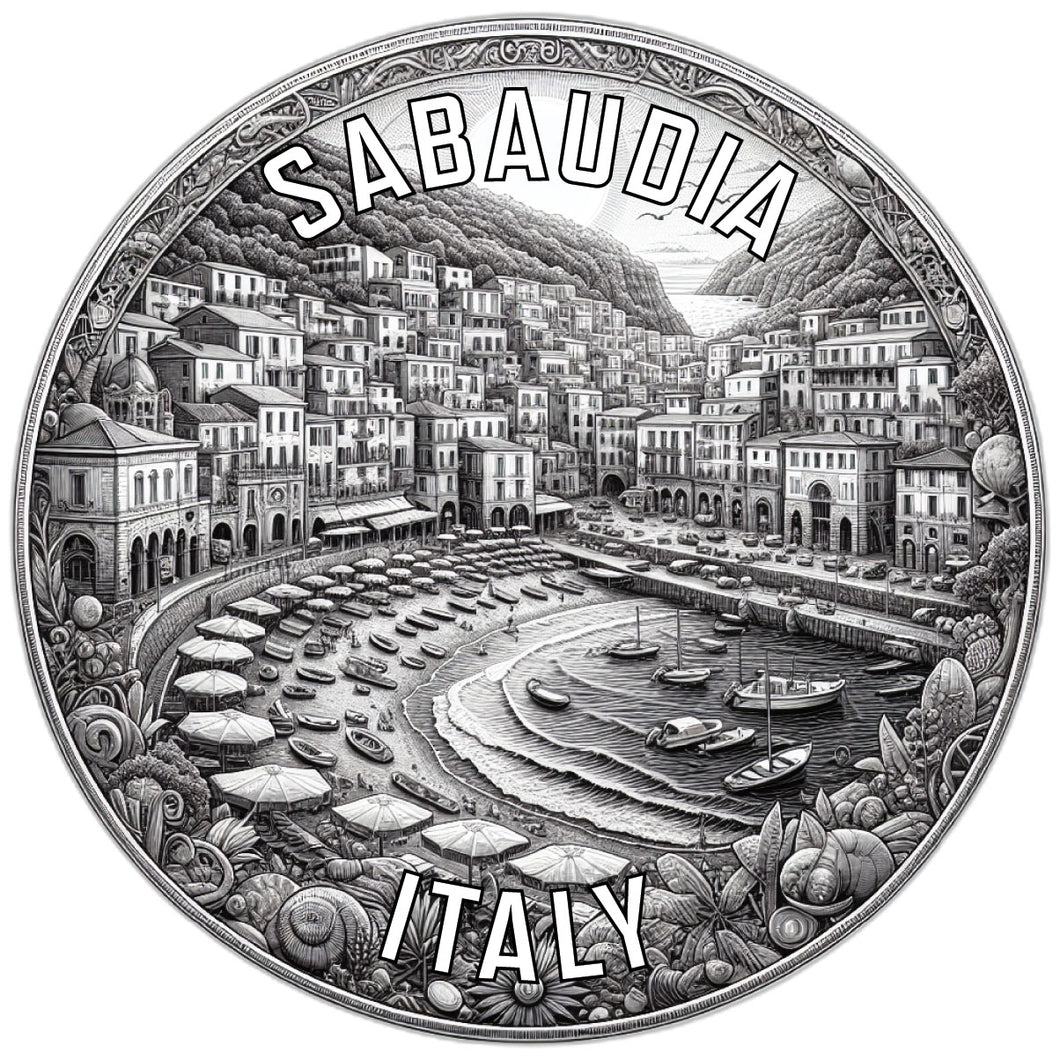 Sabaudia Italy Souvenir Die Cut Flat Magnet 2-Inch