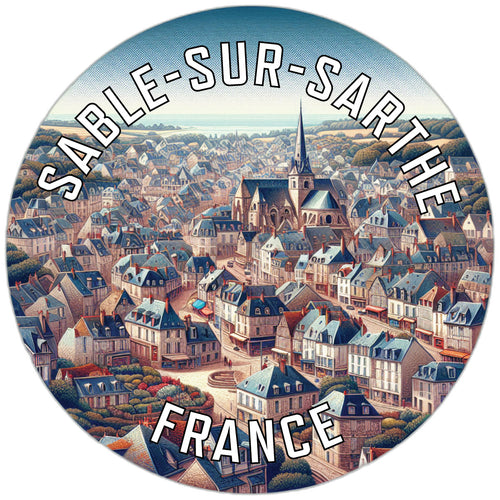 Sable sur Sarthe France Souvenir Vinyl Decal Sticker 6-Inch
