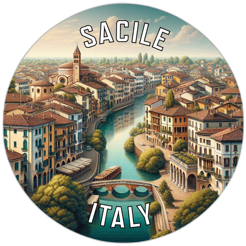 Sacile Italy Souvenir Die Cut Flat Magnet 2-Inch