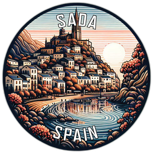Sada Spain Souvenir Die Cut Flat Magnet 2-Inch