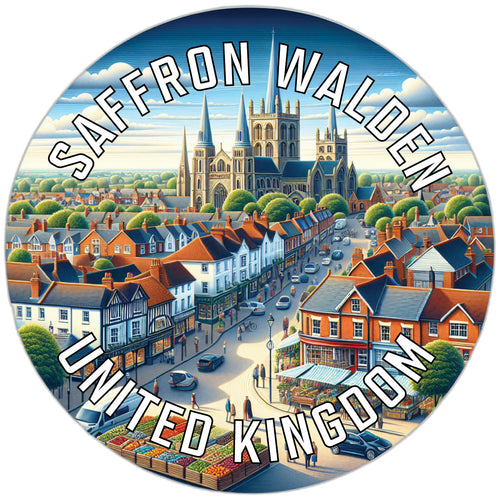 Saffron Walden United Kingdom Souvenir Vinyl Decal Sticker 6-Inch