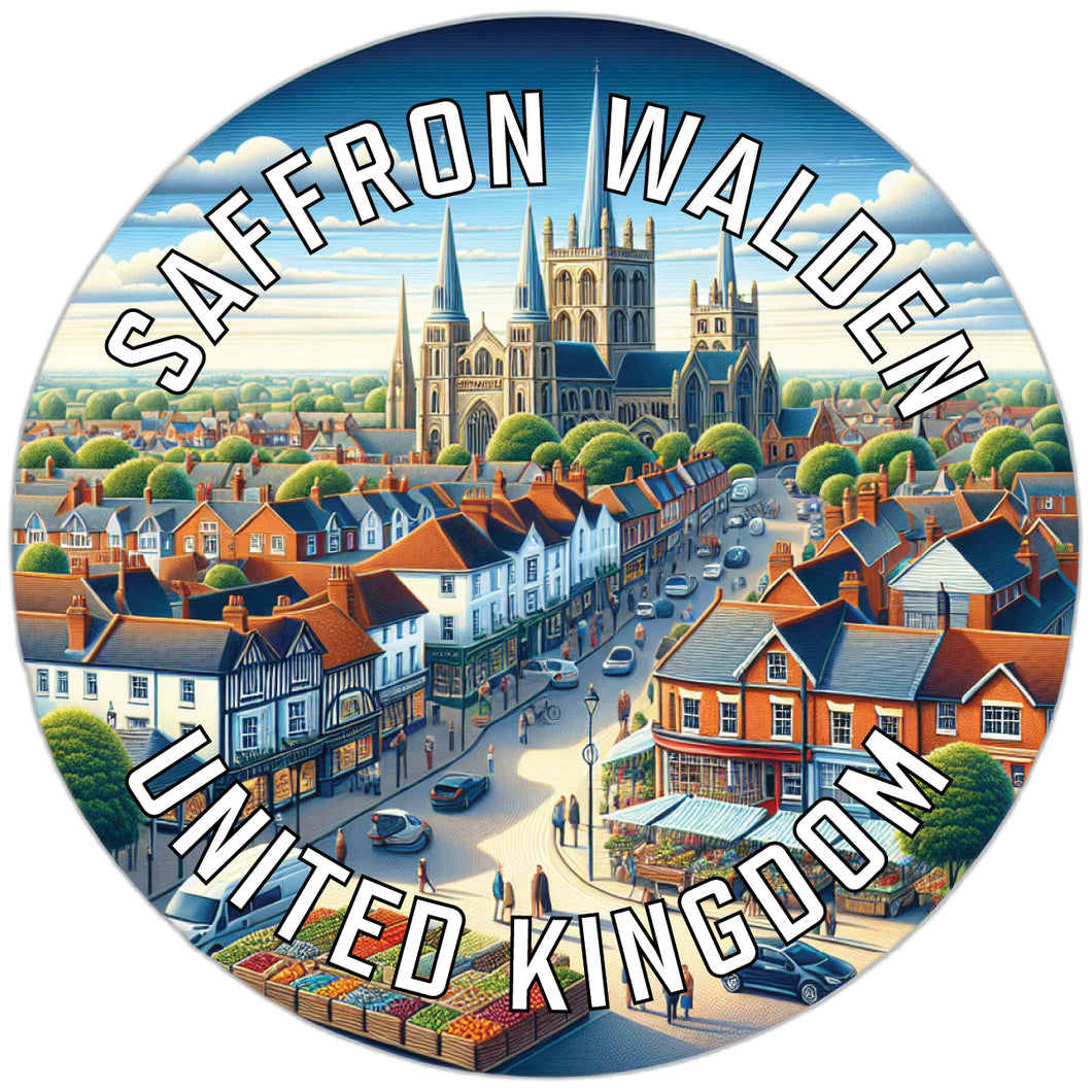 Saffron Walden United Kingdom Souvenir Vinyl Decal Sticker 6-Inch