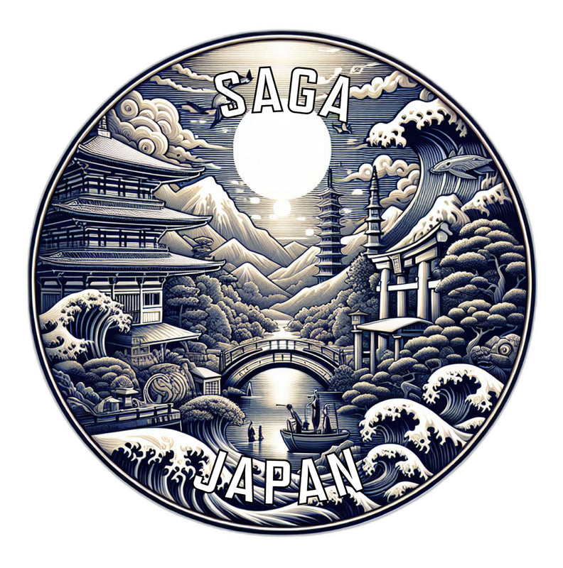Saga Japan Souvenir Vinyl Decal Sticker 2-Inch