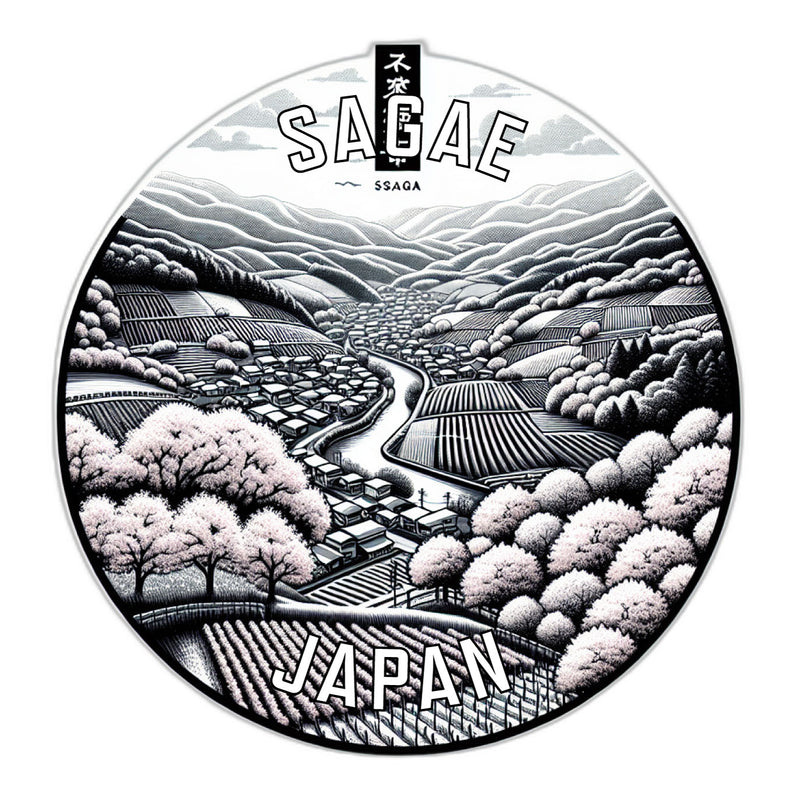 Sagae Japan Souvenir Vinyl Decal Sticker 6-Inch