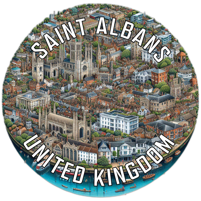 Saint Albans United Kingdom Souvenir Vinyl Decal Sticker 2-Inch