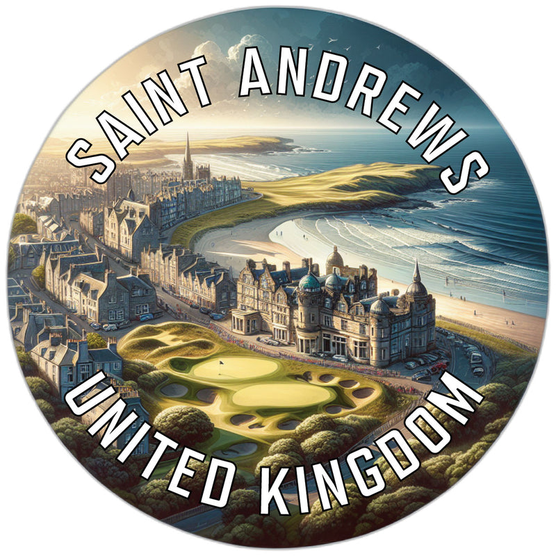 Saint Andrews United Kingdom Souvenir Die Cut Flat Magnet 6-Inch