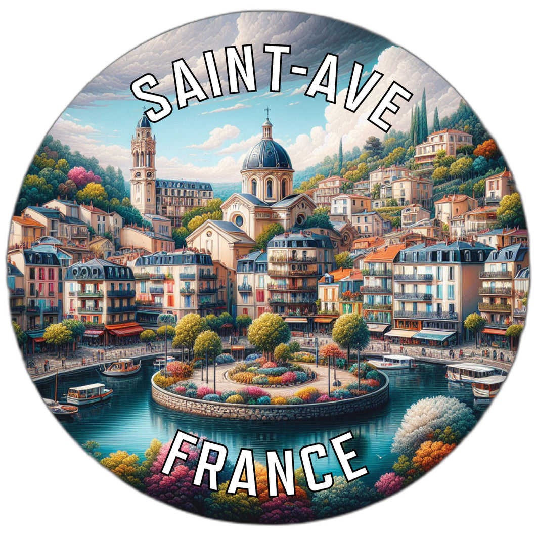 Saint Ave France Souvenir Vinyl Decal Sticker 2-Inch