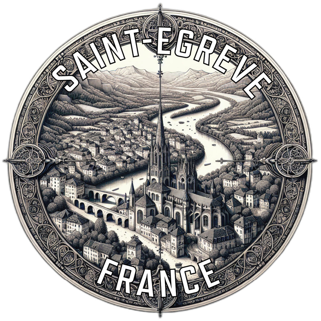 Saint Egreve France Souvenir Vinyl Decal Sticker 2-Inch