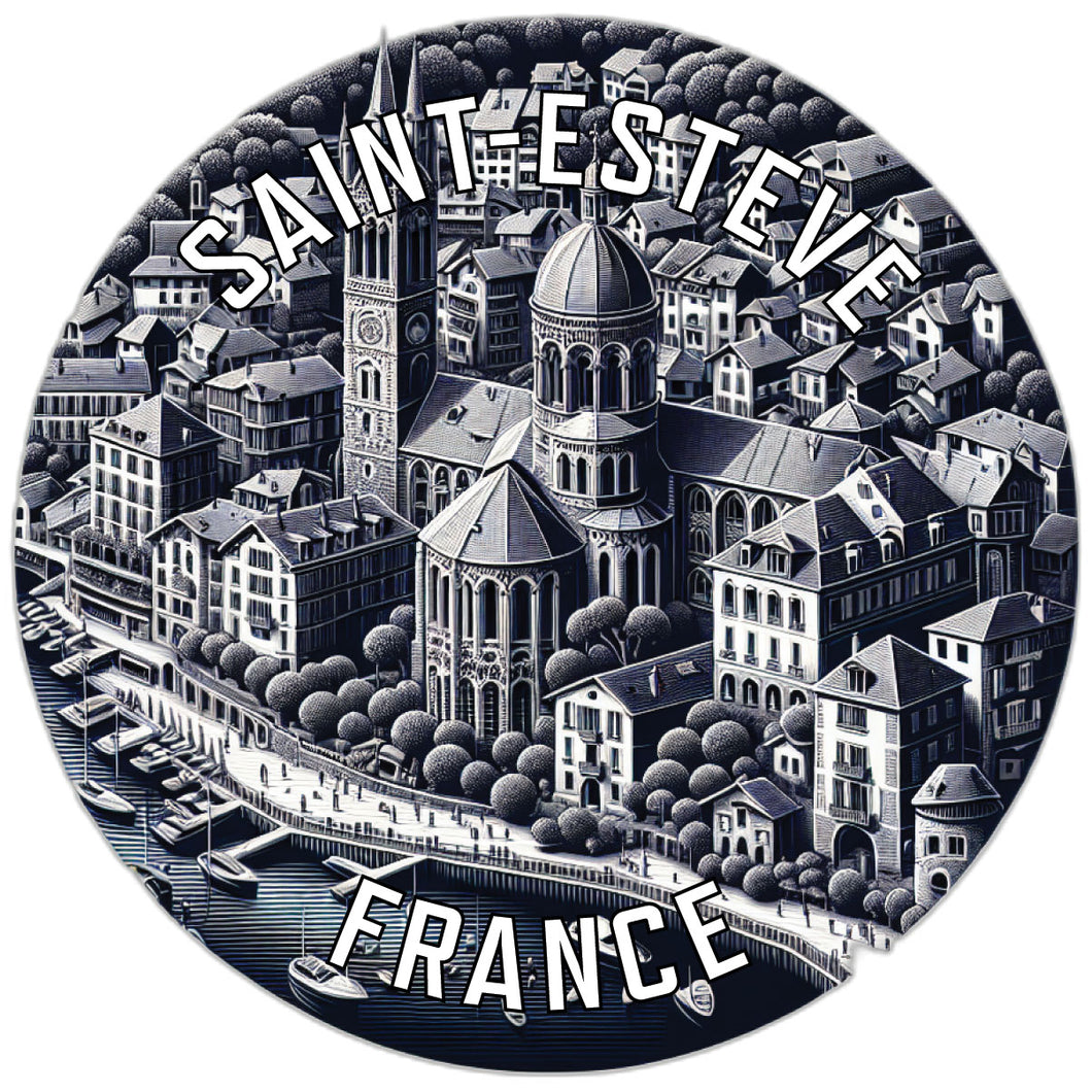 Saint Esteve France Souvenir Vinyl Decal Sticker 2-Inch