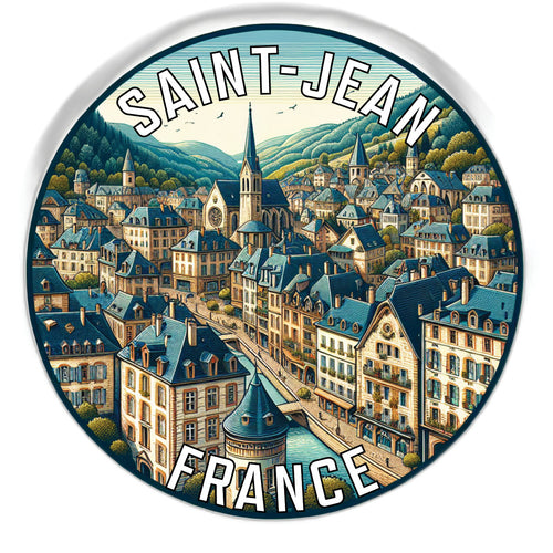 Saint Jean France Souvenir Vinyl Decal Sticker 6-Inch