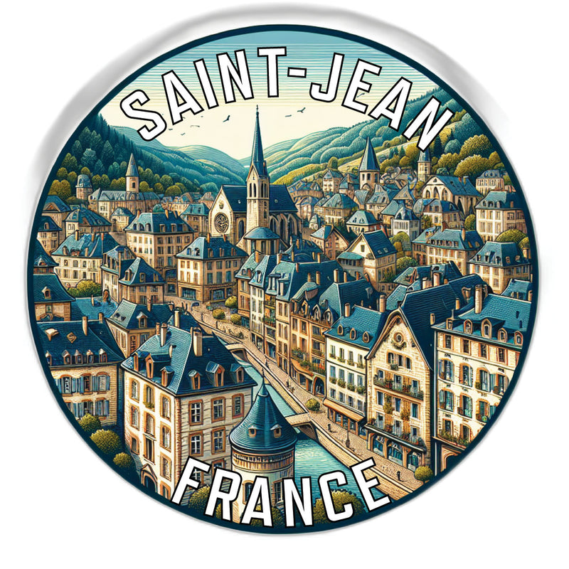 Saint Jean France Souvenir Vinyl Decal Sticker 6-Inch
