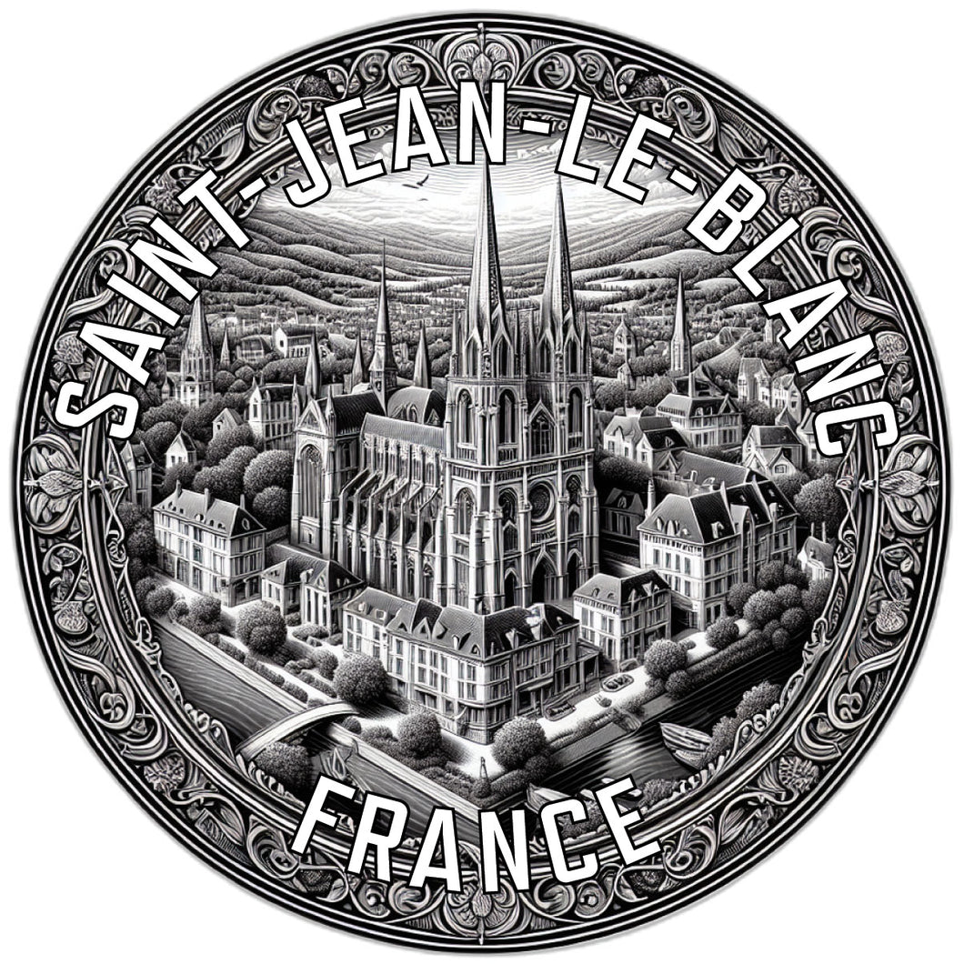 Saint Jean le Blanc France Souvenir Vinyl Decal Sticker 2-Inch