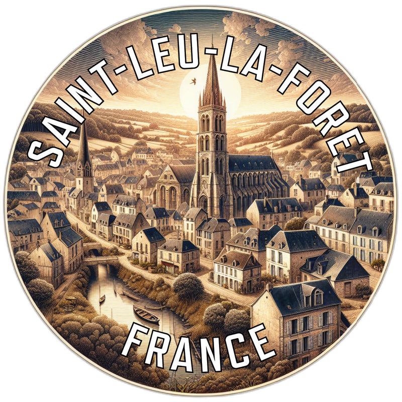 Saint Leu la Foret France Souvenir Vinyl Decal Sticker 6-Inch