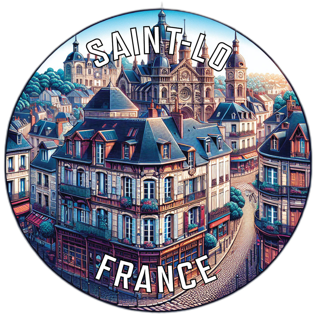 Saint Lo France Souvenir Vinyl Decal Sticker 2-Inch