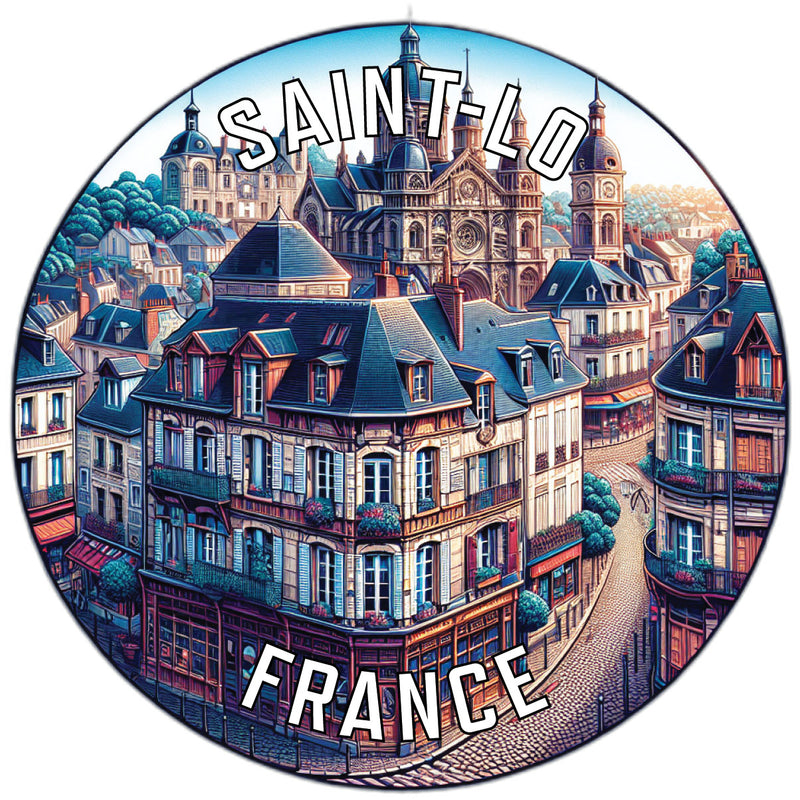 Saint Lo France Souvenir Vinyl Decal Sticker 2-Inch