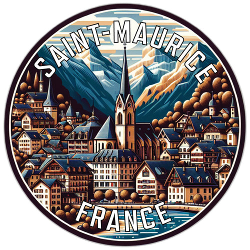 Saint Maurice France Souvenir Vinyl Decal Sticker 2-Inch
