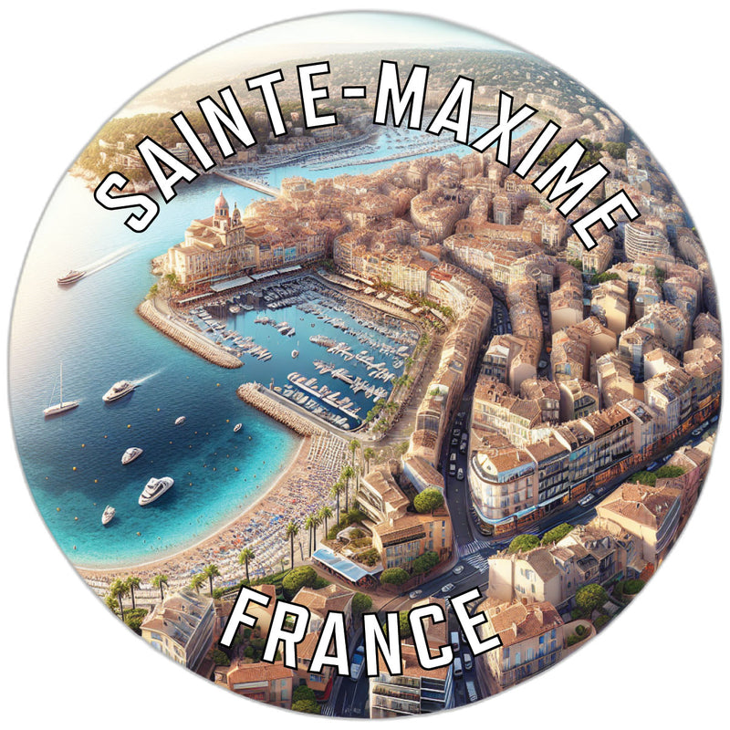 Sainte Maxime France Souvenir Die Cut Flat Magnet 6-Inch