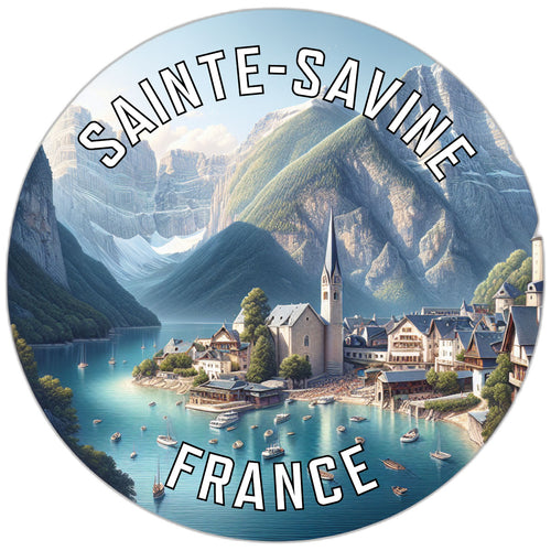 Sainte Savine France Souvenir Vinyl Decal Sticker 6-Inch